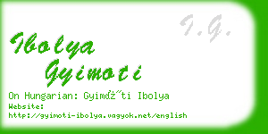 ibolya gyimoti business card